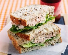 Tuna, celery & mayo sandwich